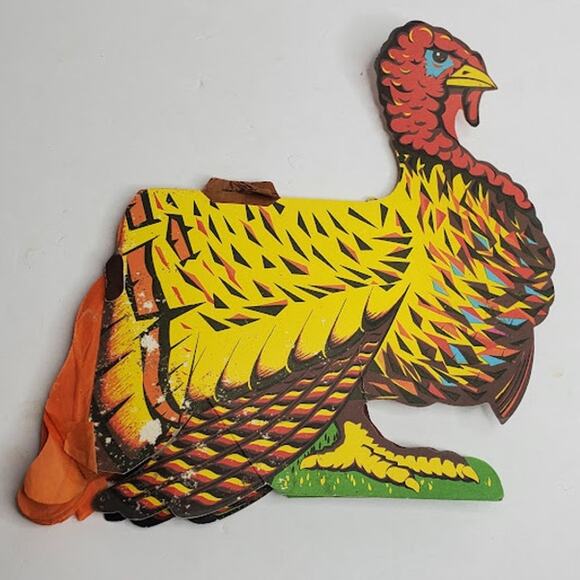 Beistle Paper Co. Honeycomb Turkey Centerpiece Vintage Made in the USA 1984 - Picture 2 of 6